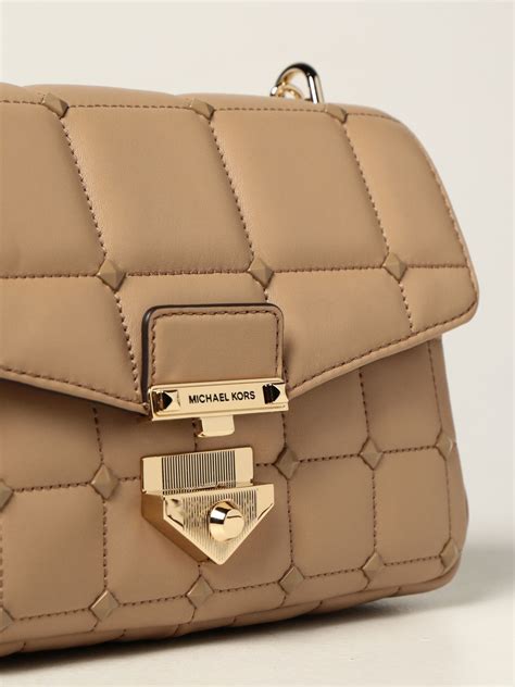 michael kors backpack quilted|michael kors soho bag camel.